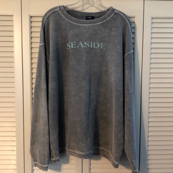 Sweaters | Ribbed Seaside Sweatshirt 